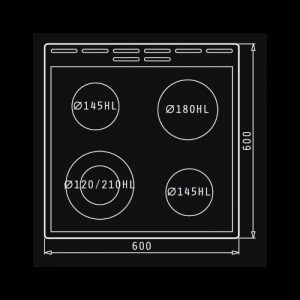 Korting Ceramic Kitchen KEC 6352 IPC
