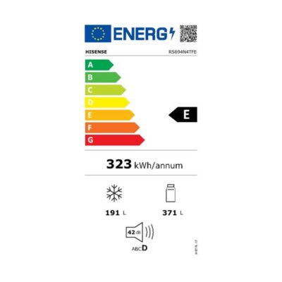 Hisense Ψυγείο Ντουλάπα RS694N4TFE