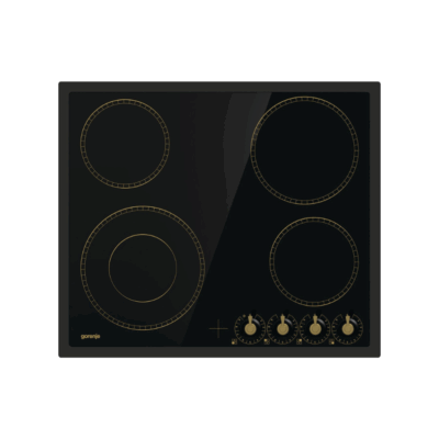Ceramic hob Autonomous Black 4 places 59.5x51cm Gorenje EC642CLB