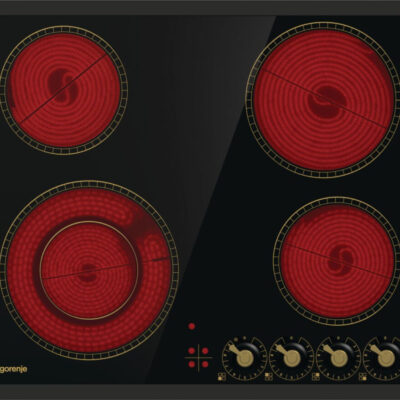 Ceramic hob Autonomous Black 4 places 59.5x51cm Gorenje EC642CLB