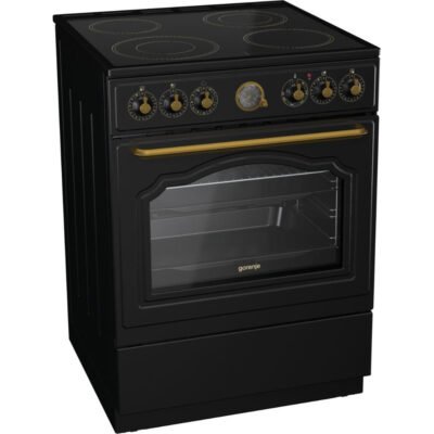 Kitchen 71lt with Ceramic Hobs P60cm. Black Gorenje GECS6B70CLB