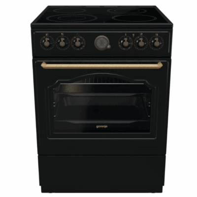 Kitchen 71lt with Ceramic Hobs P60cm. Black Gorenje GECS6B70CLB