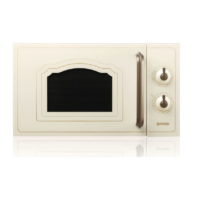 Microwave oven with Grill 20lt Beige Gorenje MO4250CLI