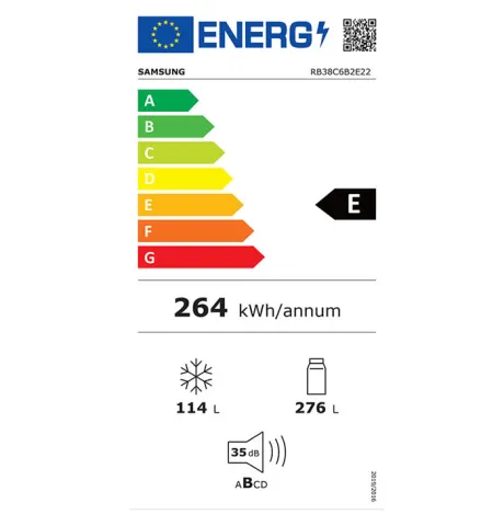 Ψυγειοκαταψύκτης Samsung RB38C6B2E22 Black crystal E - Εικόνα 5