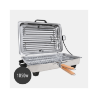 Roller Kappatos 20106 Tabletop Electric Grill 1050W Stainless Steel Double Grill with Lid