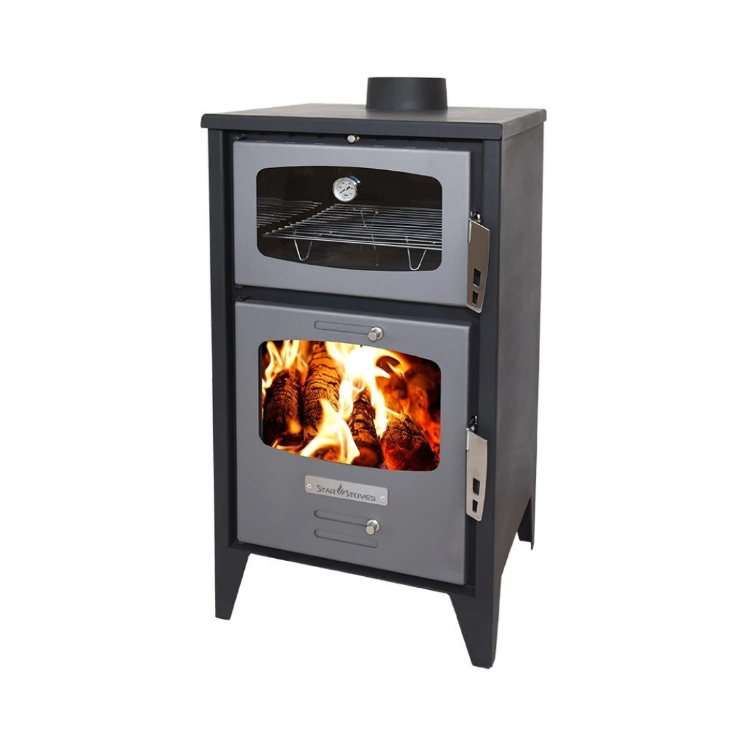 STAR STOVES Σόμπα Ξύλου από Ατσάλι με Φούρνο ST218