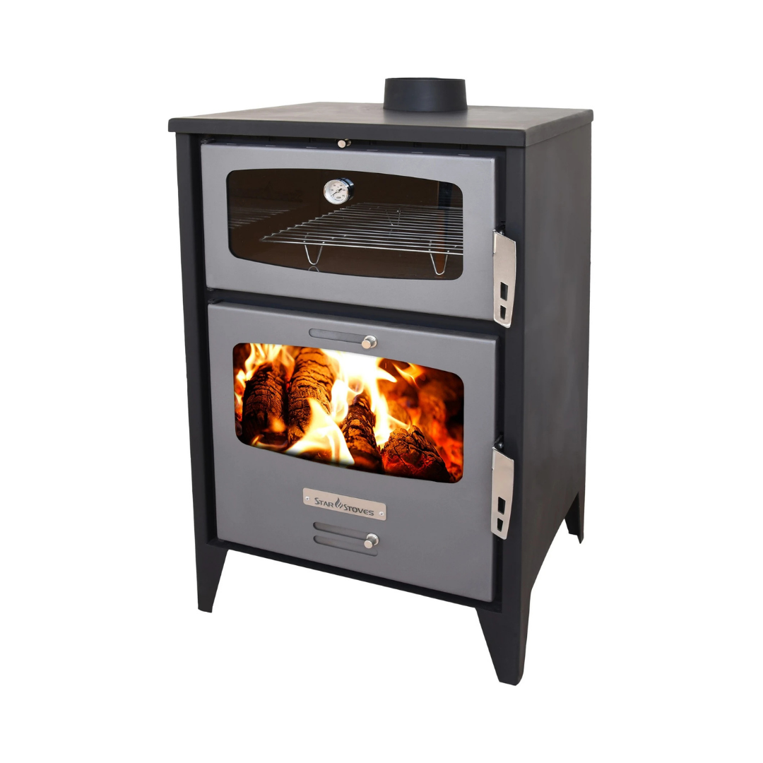 STAR STOVES Σόμπα Ξύλου από Ατσάλι με Φούρνο ST220