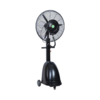 Eurolamp 147-29606 Επαγγελματικός Ανεμιστήρας Δαπέδου Υδρονέφωσης 260W Διαμέτρου 66cm